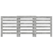 Vidaxl radiatorombouw 205x21,5x83,5 cm bewerkt hout betongrijs - afbeelding 3