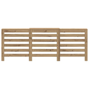 Vidaxl radiatorafdekking eiken 205 x 21,5 x 83,5 cm bewerkt hout - afbeelding 3