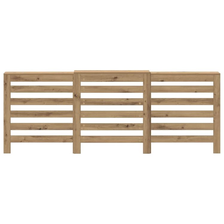 Vidaxl radiatorombouw 205x21,5x83,5 cm bewerkt hout artisanaal eiken