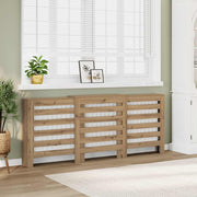Vidaxl radiatorafdekking eiken 205 x 21,5 x 83,5 cm bewerkt hout - afbeelding 1