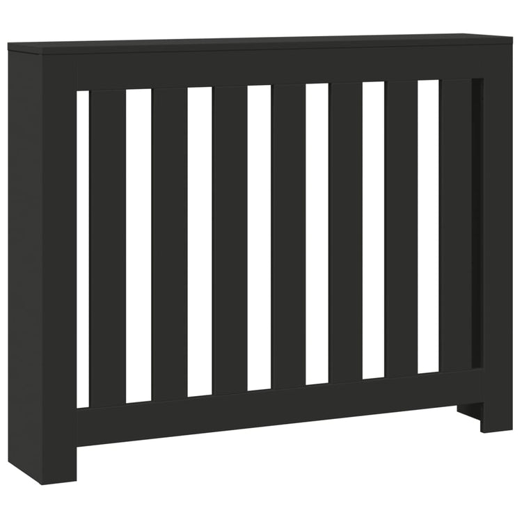 Vidaxl radiatorombouw 104x20x82 cm bewerkt hout zwart