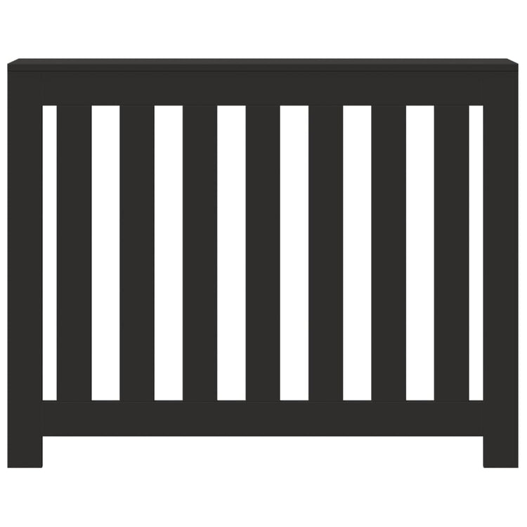 Vidaxl radiatorombouw 104x20x82 cm bewerkt hout zwart