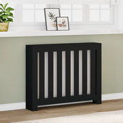 Vidaxl radiatorombouw 104x20x82 cm bewerkt hout zwart - afbeelding 1