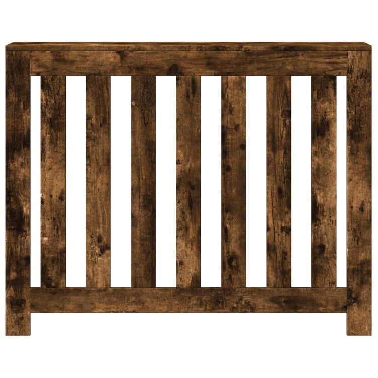 Vidaxl radiatorombouw 104x20x82 cm bewerkt hout gerookt eikenkleurig