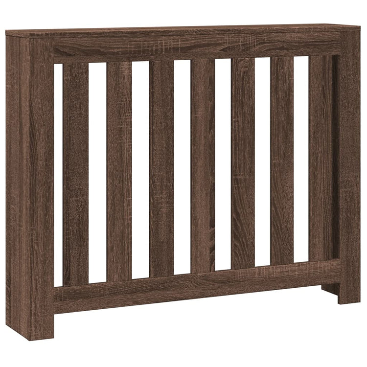 Vidaxl radiatorombouw 104x20x82 cm bewerkt hout bruin eikenkleurig