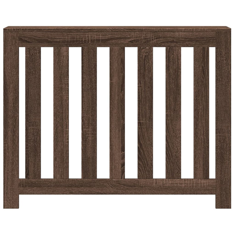 Vidaxl radiatorombouw 104x20x82 cm bewerkt hout bruin eikenkleurig