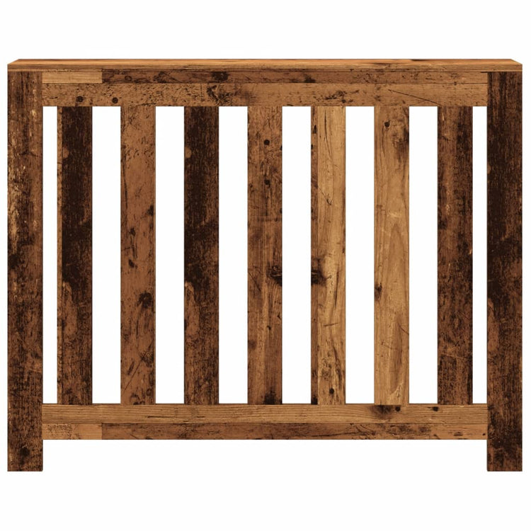 Vidaxl radiatorombouw 104x20x82 cm bewerkt hout oud hout