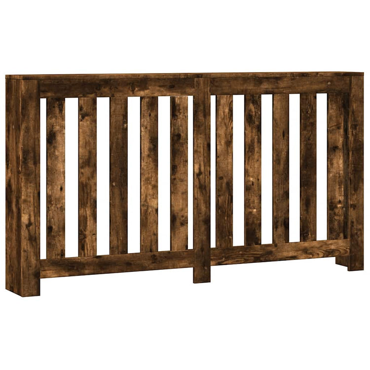 Vidaxl radiatorombouw 149x20x82 cm bewerkt hout gerookt eikenkleurig