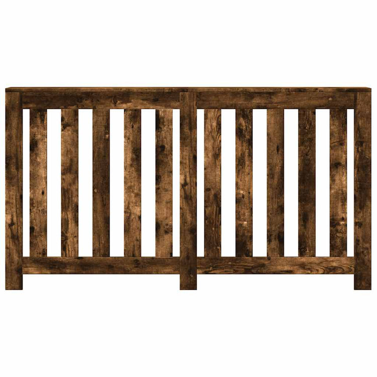 Vidaxl radiatorombouw 149x20x82 cm bewerkt hout gerookt eikenkleurig