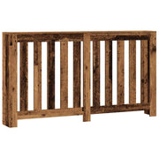 Vidaxl radiatorafdekking oud hout 149 x 20 x 82 cm bewerkt hout - afbeelding 2