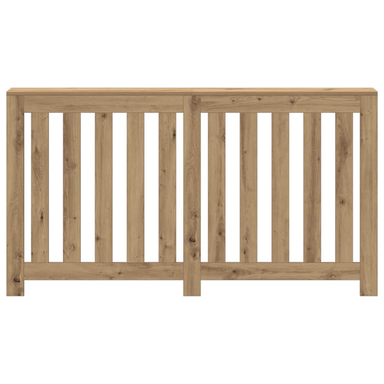 Vidaxl radiatorombouw 149x20x82 cm bewerkt hout artisanaal eikenkleur
