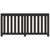 Vidaxl radiatorombouw 175x20x82 cm bewerkt hout zwart