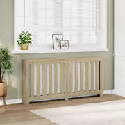 Vidaxl radiatorombouw 175x20x82 cm bewerkt hout sonoma eikenkleurig - afbeelding 1