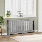 Vidaxl radiatorombouw 175x20x82 cm bewerkt hout betongrijs - afbeelding 1
