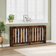 Vidaxl radiatorombouw 175x20x82 cm bewerkt hout gerookt eikenkleurig - afbeelding 1