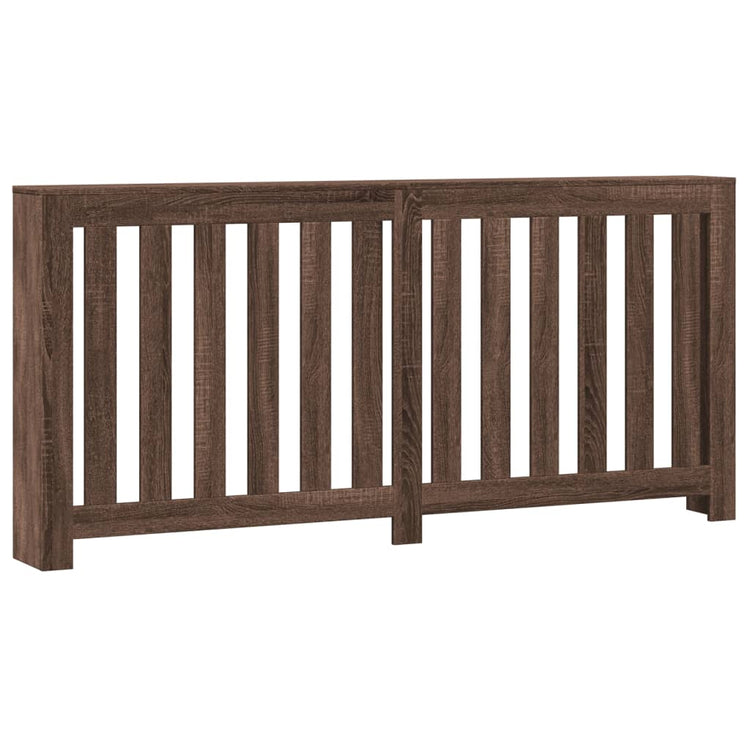 Vidaxl radiatorombouw 175x20x82 cm bewerkt hout bruin eikenkleurig