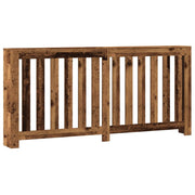 Vidaxl radiatorafdekking oud hout 175 x 20 x 82 cm bewerkt hout - afbeelding 2