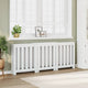Vidaxl radiatorombouw 205x21,5x83,5 cm bewerkt hout wit