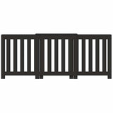 Vidaxl radiatorombouw 205x21,5x83,5 cm bewerkt hout zwart - afbeelding 3