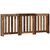 Vidaxl radiatorombouw 205x21,5x83,5 cm bewerkt hout oud hout - afbeelding 2