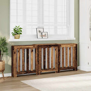 Vidaxl radiatorombouw 205x21,5x83,5 cm bewerkt hout oud hout - afbeelding 1