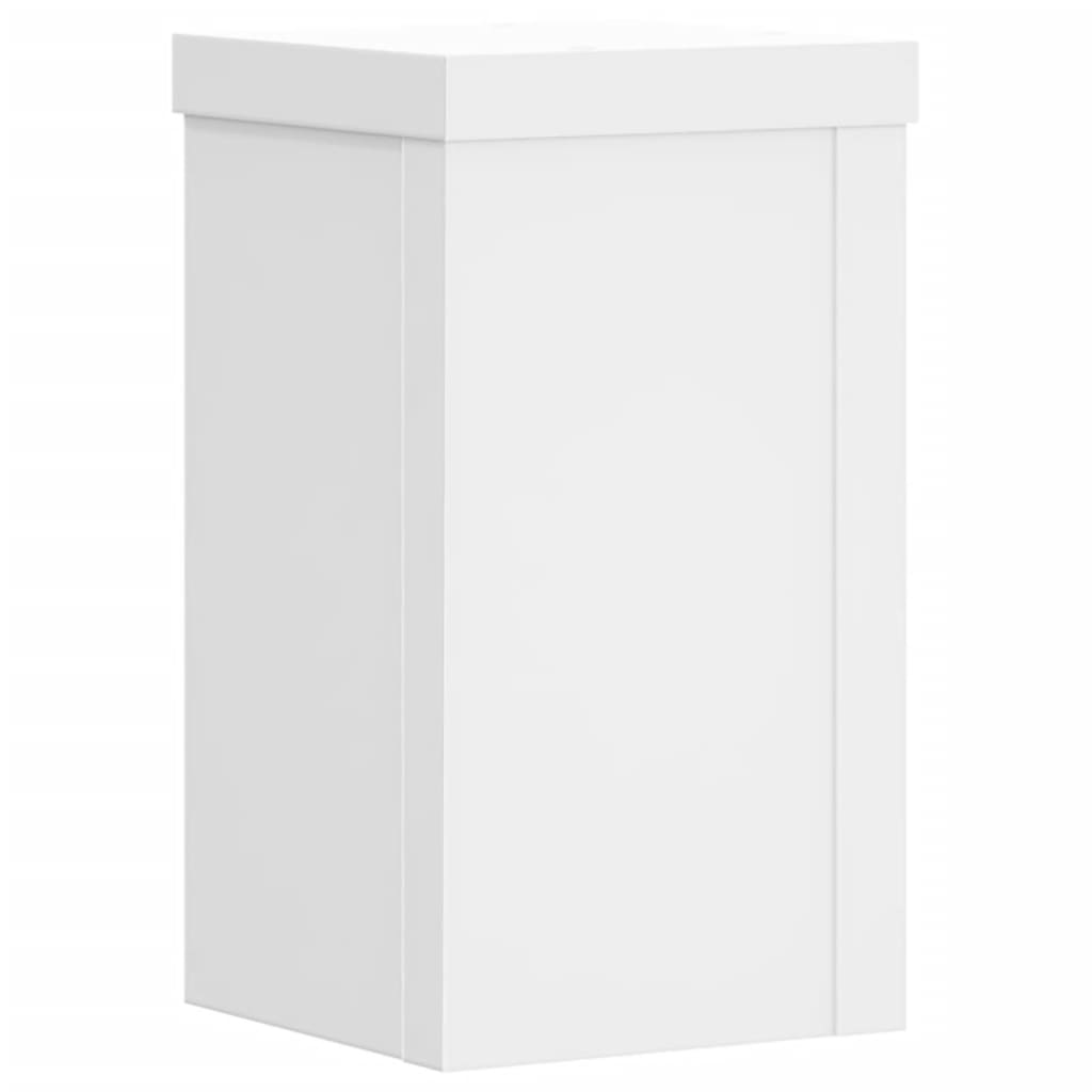 Vidaxl plantenstandaards 2 st 10x10x18 cm bewerkt hout wit