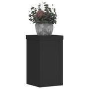 Vidaxl plantenstandaards 2 st 10x10x18 cm bewerkt hout zwart - afbeelding 3