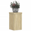 Vidaxl plantenstandaards 2 st 10x10x18 cm bewerkt hout sonoma eiken
