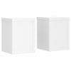 Vidaxl plantenstandaards 2 st 15x15x20 cm bewerkt hout wit