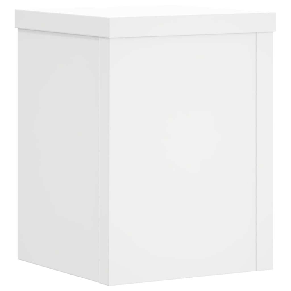 Vidaxl plantenstandaards 2 st 15x15x20 cm bewerkt hout wit