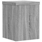 Vidaxl plantenstandaards 2 st 15x15x20 cm bewerkt hout grijs sonoma - afbeelding 3