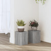 Vidaxl plantenstandaards 2 st 15x15x20 cm bewerkt hout grijs sonoma