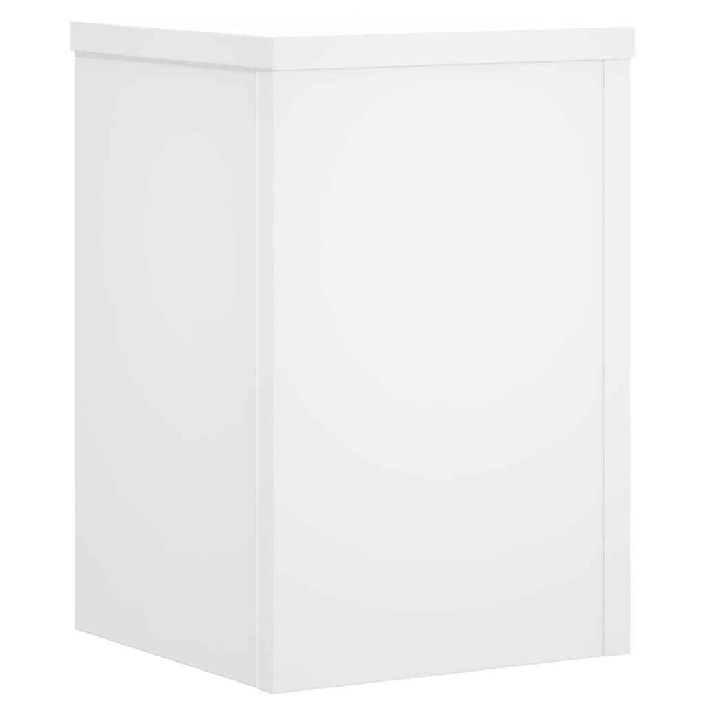 Vidaxl plantenstandaards 2 st 20x20x30 cm bewerkt hout wit