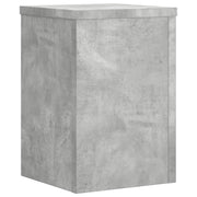 Vidaxl plantenstandaards 2 st 20x20x30 cm bewerkt hout betongrijs - afbeelding 3