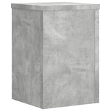 Vidaxl plantenstandaards 2 st 25x25x35 cm bewerkt hout betongrijs - afbeelding 3