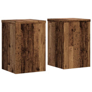 Vidaxl plantenstandaard 2 st oud hout 25 x 25 x 35 cm bewerkt hout - afbeelding 2