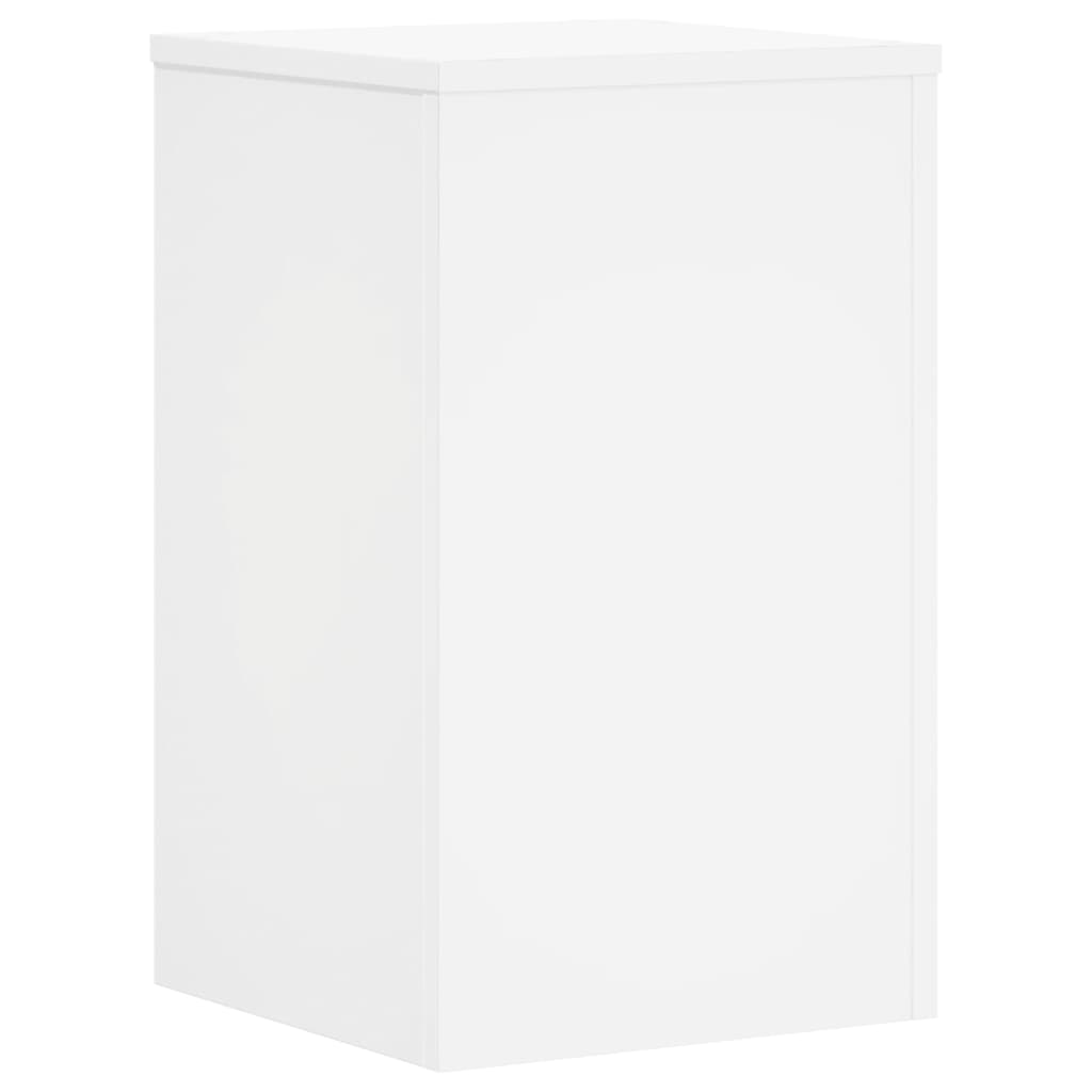 Vidaxl plantenstandaards 2 st 30x30x50 cm bewerkt hout wit