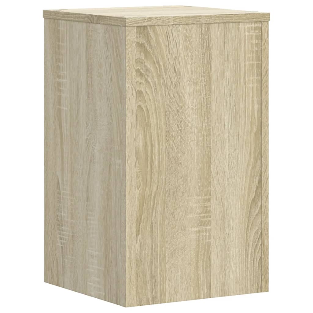 Vidaxl plantenstandaards 2 st 30x30x50 cm bewerkt hout sonoma eiken