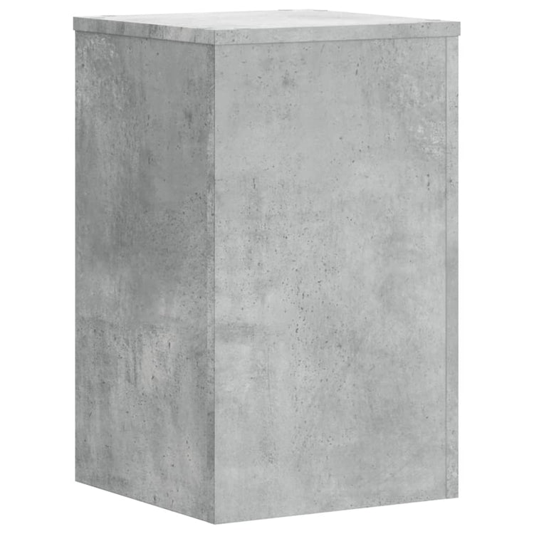 Vidaxl plantenstandaards 2 st 30x30x50 cm bewerkt hout betongrijs