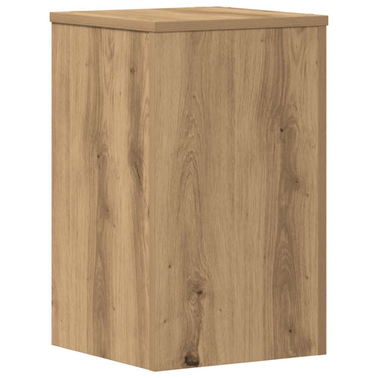 Vidaxl plantenstandaards 2 st 30x30x50 cm hout artisanaal eiken
