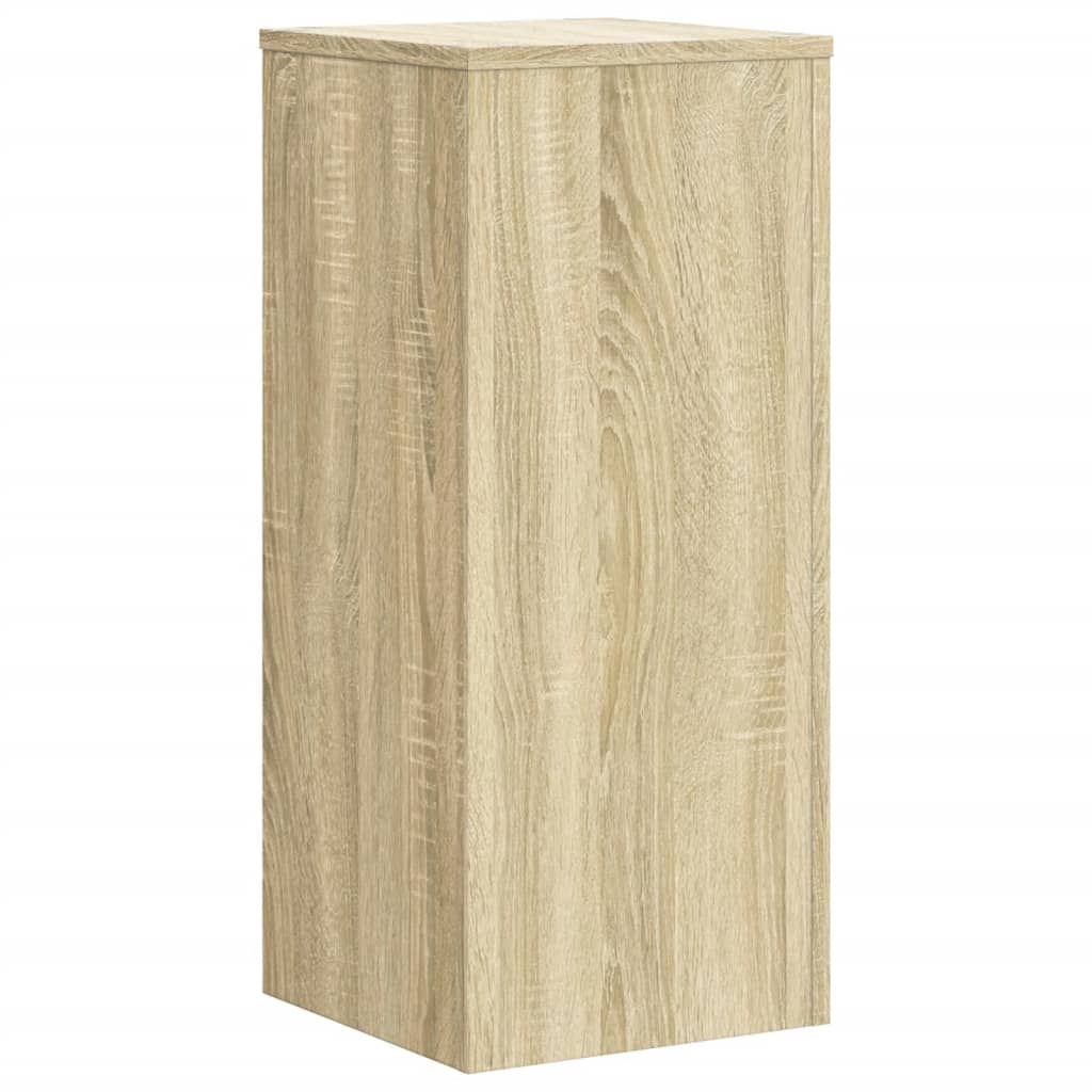 Vidaxl plantenstandaards 2 st 30x30x70 cm bewerkt hout sonoma eiken