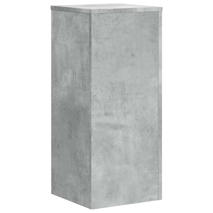 Vidaxl plantenstandaards 2 st 30x30x70 cm bewerkt hout betongrijs