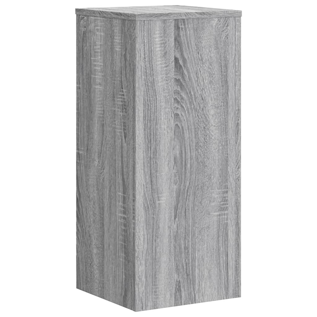 Vidaxl plantenstandaards 2 st 30x30x70 cm bewerkt hout grijs sonoma