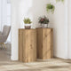 Vidaxl plantenstandaards 2 st 30x30x70 cm hout artisanaal eiken