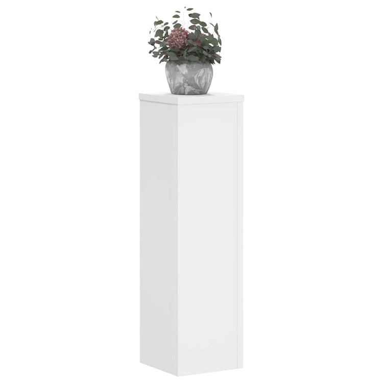 Vidaxl plantenstandaards 2 st 17x17x60 cm bewerkt hout wit