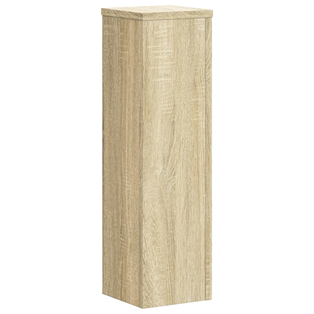 Vidaxl plantenstandaards 2 st 17x17x60 cm bewerkt hout sonoma eiken