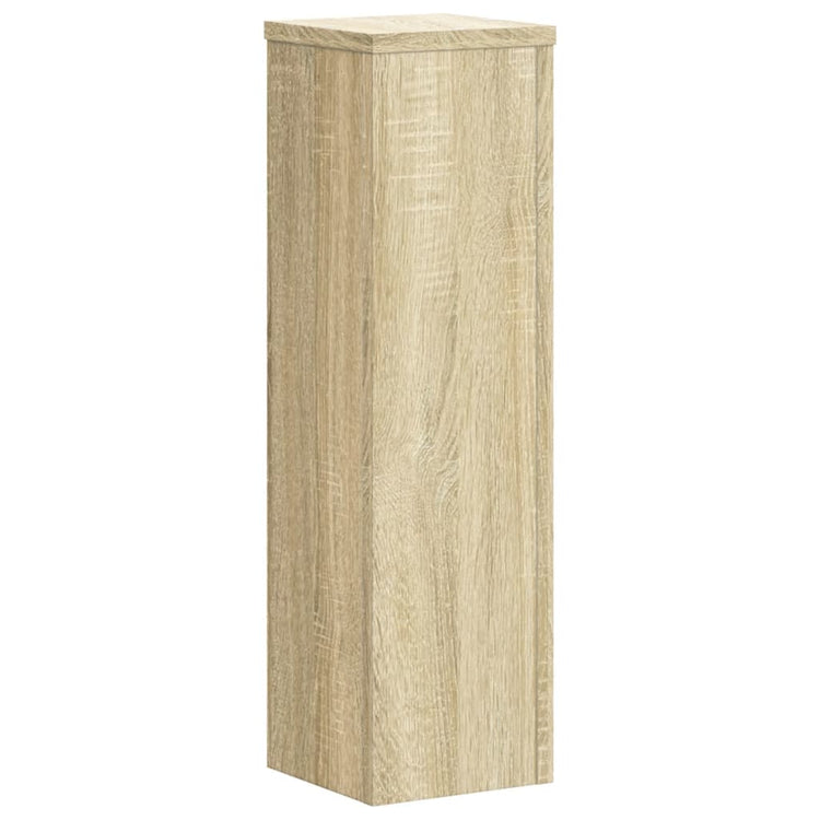 Vidaxl plantenstandaards 2 st 17x17x60 cm bewerkt hout sonoma eiken