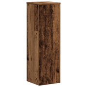Vidaxl plantenstandaards 2 st 25x25x80 cm bewerkt hout oud houtkleurig - afbeelding 3