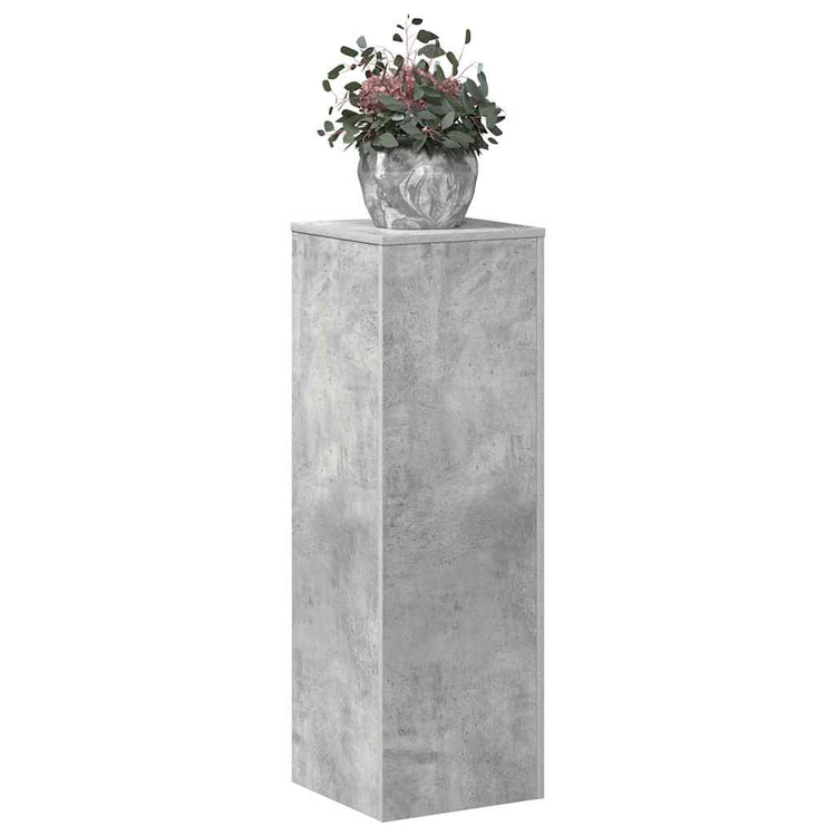 Vidaxl plantenstandaard 33x33x100 cm bewerkt hout betongrijs