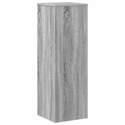Vidaxl plantenstandaard 33x33x100 cm bewerkt hout grijs sonoma eiken